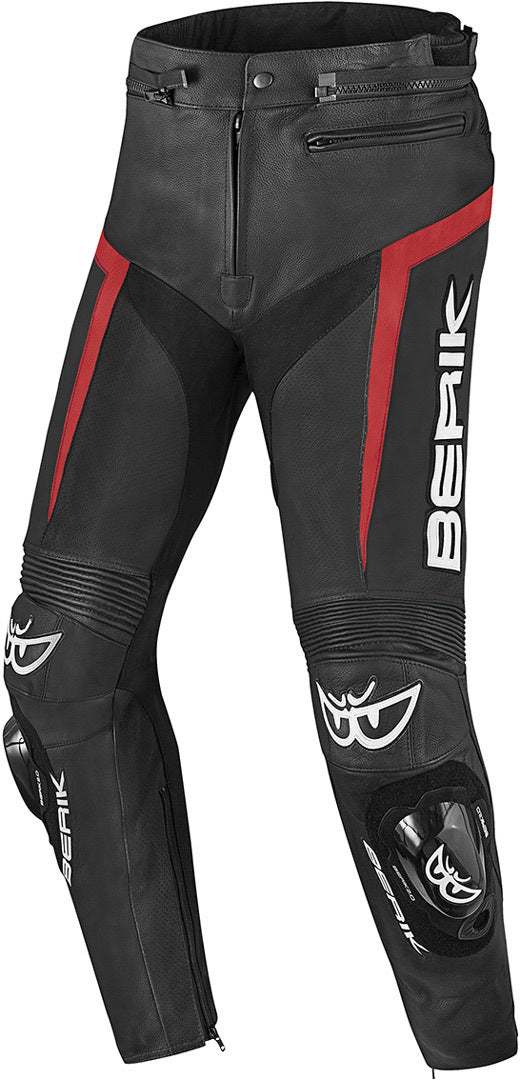 Berik Misle Motorcycle Leather Pants#color_black-red