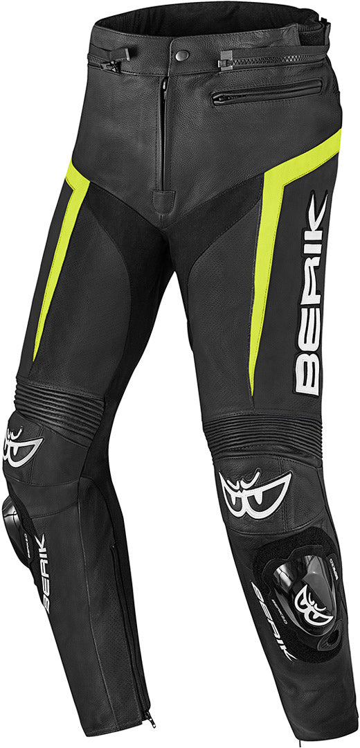 Berik Misle Motorcycle Leather Pants#color_black-neon