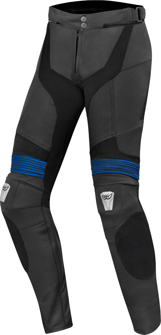 Berik Flexius Motorcycle Leather Pants#color_black-blue