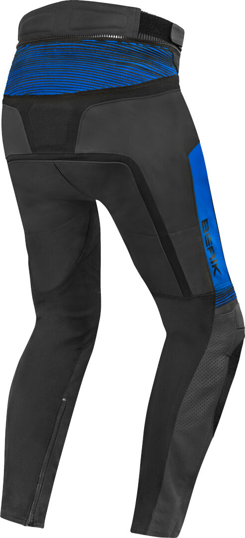Berik Flexius Motorcycle Leather Pants#color_black-blue
