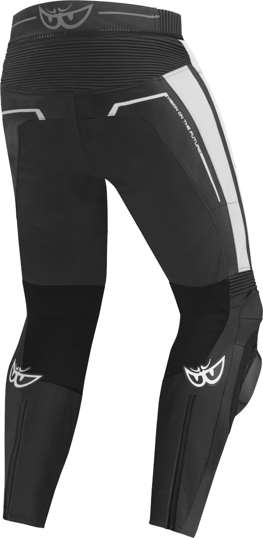 Berik Kendo Motorcycle Leather Pants#color_black-white-red