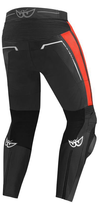 Berik Kendo Motorcycle Leather Pants#color_black-red