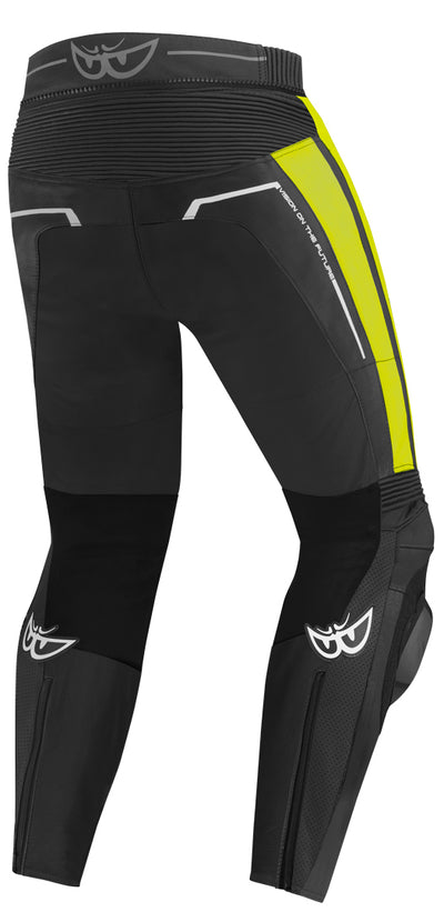 Berik Kendo Motorcycle Leather Pants#color_black-neon