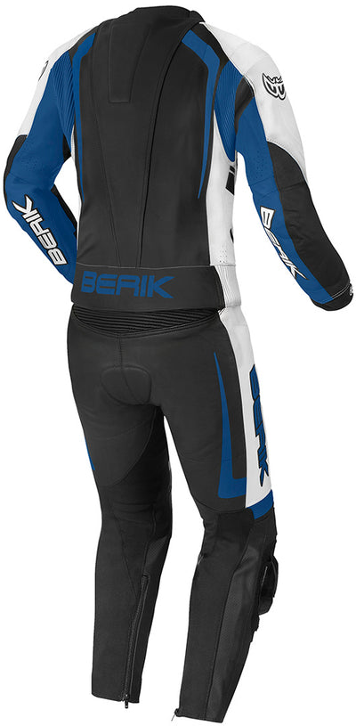 Berik Race-X Two Piece Motorcycle Leather Suit#color_black-white-blue