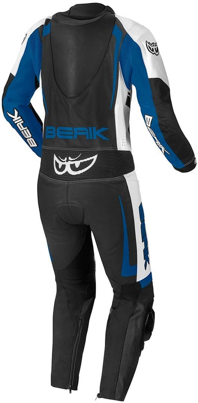 Berik Race-X Two Piece Motorcycle Leather Suit#color_black-white-blue