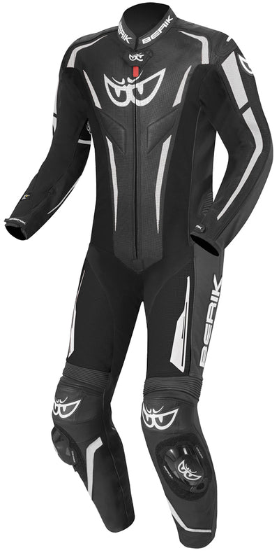 Berik RSF-Teck perforated One Piece Motorcycle Leather Suit#color_black-white