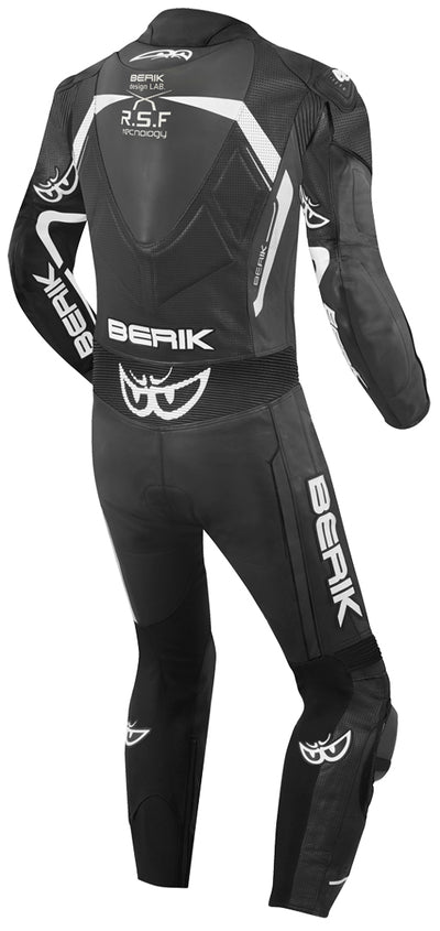 Berik RSF-Teck perforated One Piece Motorcycle Leather Suit#color_black-white