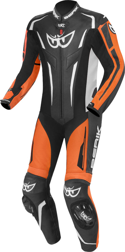 Berik RSF-Teck perforated One Piece Motorcycle Leather Suit#color_black-orange-white