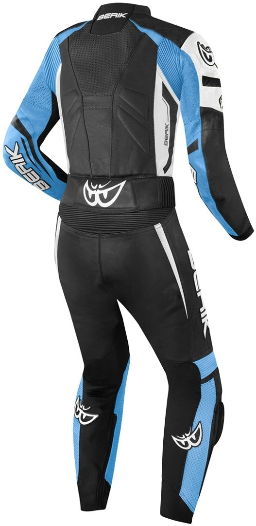 Berik Monza Ladies Two-Piece Motorcycle Leather Suit#color_black-white-blue