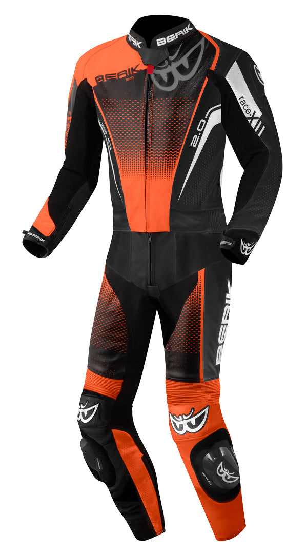 Berik XR-Ace Evo perforierte 2-Teiler Motorrad Lederkombi