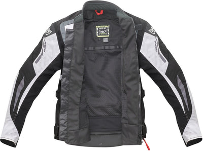 Berik Bad Eye Waterproof Motorcycle Textile Jacket#color_black-white