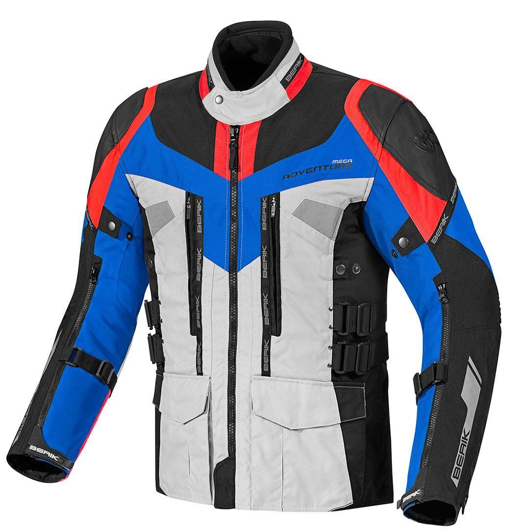 Berik Striker Waterproof 3in1 Motorcycle Textile Jacket#color_red-blue