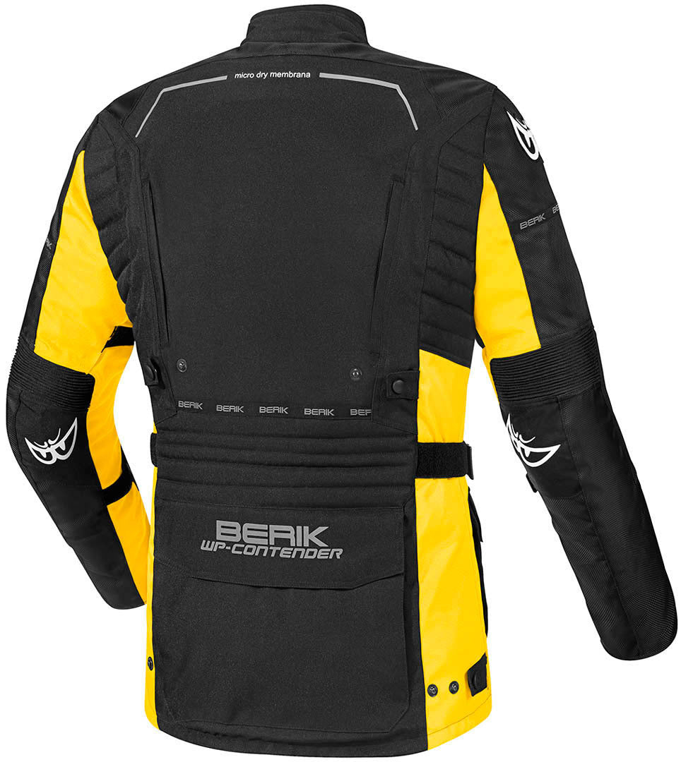 Berik Torino Waterproof Motorcycle Textile Jacket#color_black-yellow