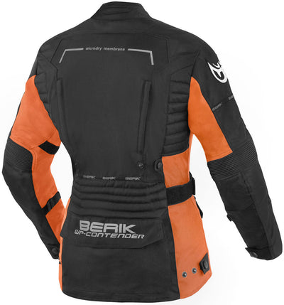 Berik Torino Waterproof Ladies Motorcycle Textile Jacket#color_black-orange