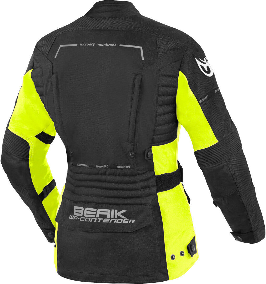 Berik Torino Waterproof Ladies Motorcycle Textile Jacket#color_black-yellow