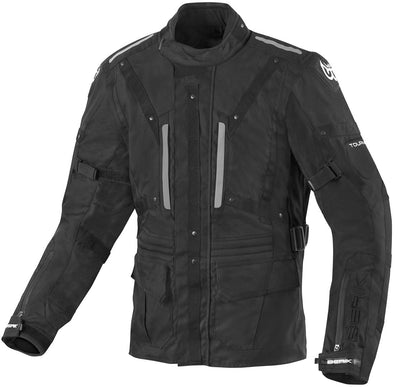 Berik Spencer Waterproof Motorcycle Textile Jacket#color_black