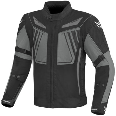 Berik Nardo Evo Waterproof Motorcycle Textile Jacket#color_black-dark-grey