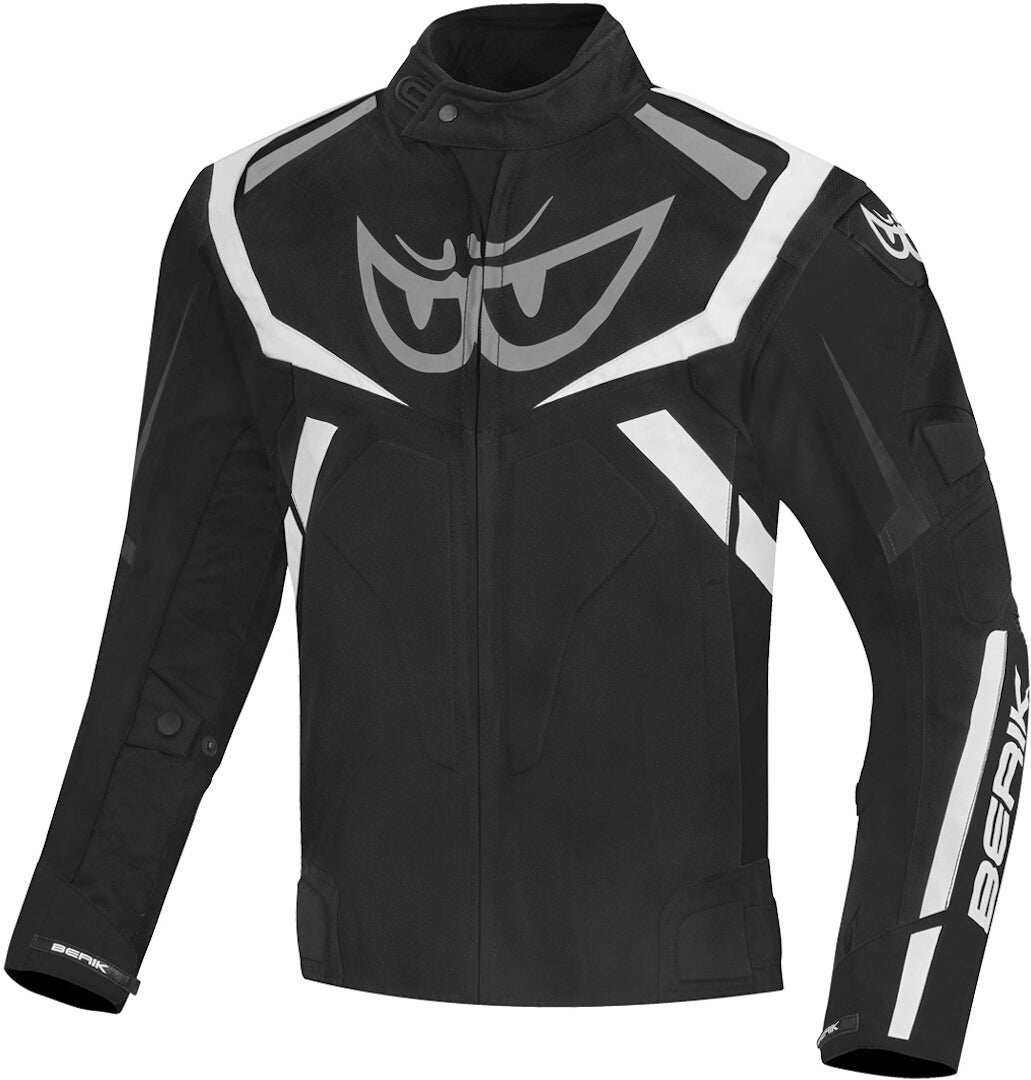 Berik The Eye Waterproof Motorcycle Textile Jacket#color_black-white