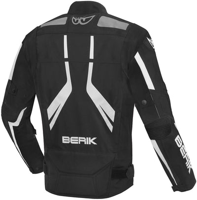 Berik The Eye Waterproof Motorcycle Textile Jacket#color_black-white