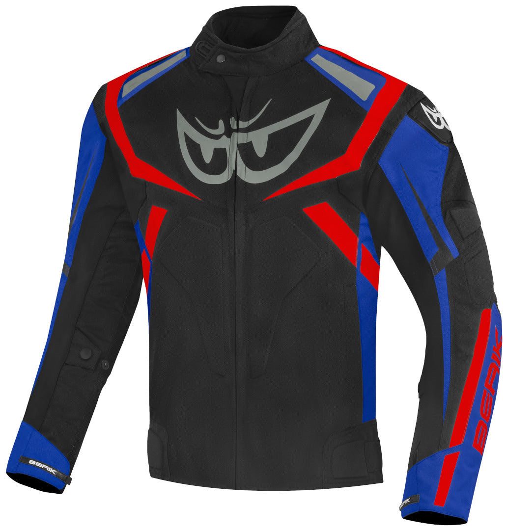 Berik The Eye Waterproof Motorcycle Textile Jacket#color_black-blue