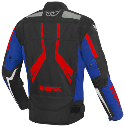 Berik The Eye Waterproof Motorcycle Textile Jacket#color_black-blue