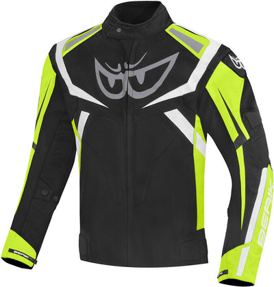 Berik The Eye Waterproof Motorcycle Textile Jacket#color_black-neon-yellow