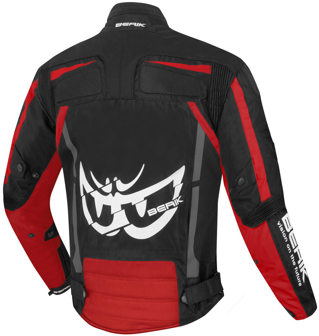 Berik Radic Evo Waterproof Motorcycle Textile Jacket#color_black-red