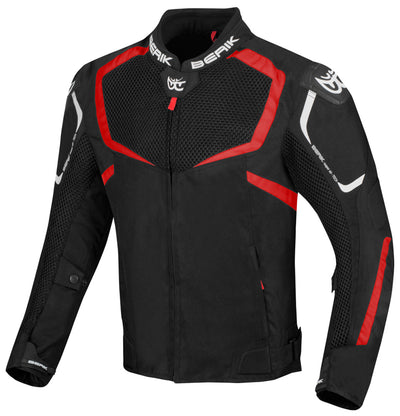 Berik X-Speed Air Motorcycle Textile Jacket#color_black-red