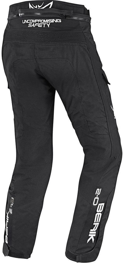 Berik Cargo Waterproof Motorcycle Textile Pants#color_black