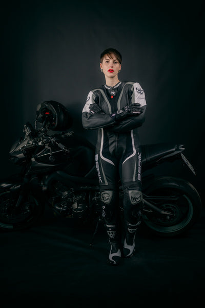 Berik Zora Dames One Piece Moto Cuir Costume
