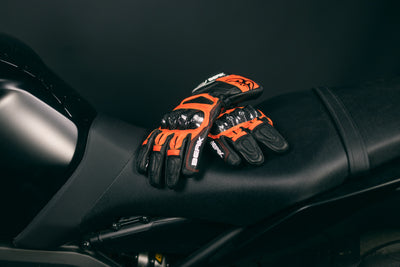 Berik Namib Pro Motorcycle Gloves#color_black-red