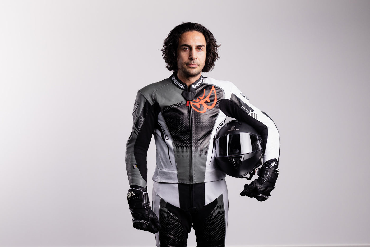 Berik XR-Ace Evo perforierte 2-Teiler Motorrad Lederkombi