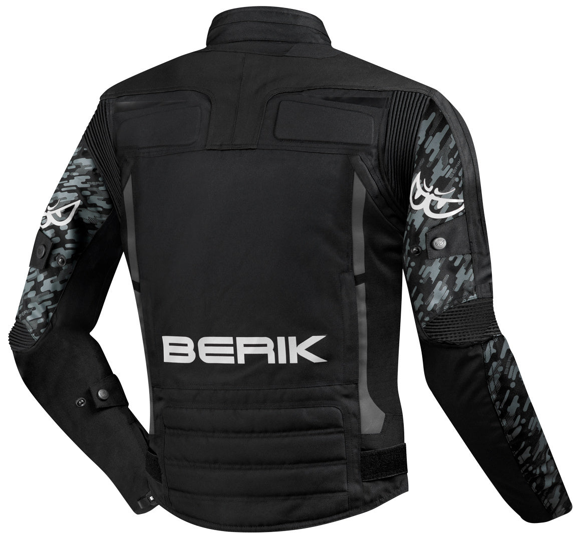 Berik Camo Street Chaqueta textil impermeable para motocicletas