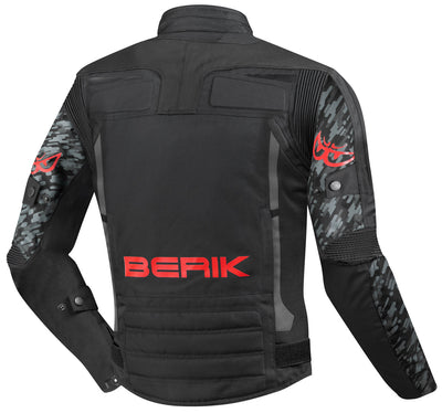 Berik Camo Street Chaqueta textil impermeable para motocicletas