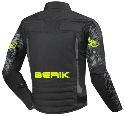 Berik Camo Street Chaqueta textil impermeable para motocicletas