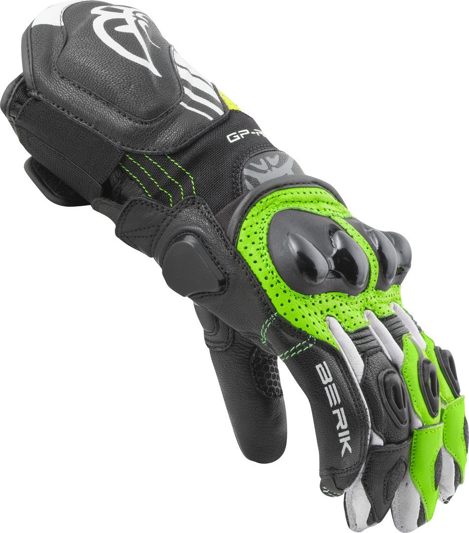 Berik Spa Evo Motorcycle Gloves#color_black-green