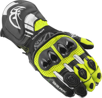 Berik Spa Evo Motorcycle Gloves#color_black-yellow