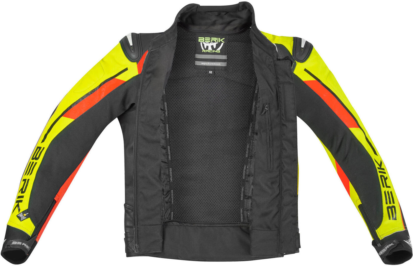 BERIK 56 レザージャケット 2ピース Berik VisionGP Motorcycle Leather Jacket