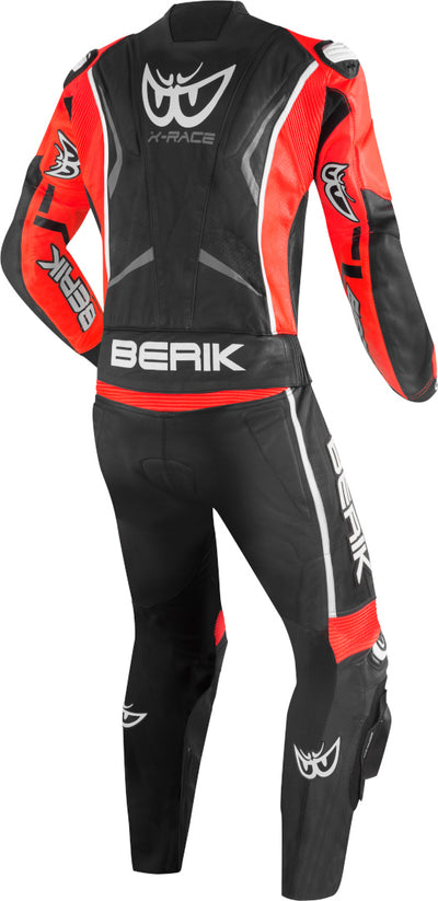 Berik Zakura Evo perforated 2-Piece Motorcycle Leather Suit#color_black-red