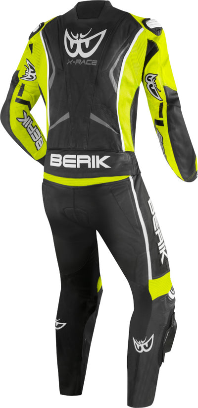 Berik Zakura Evo perforated 2-Piece Motorcycle Leather Suit#color_black-yellow